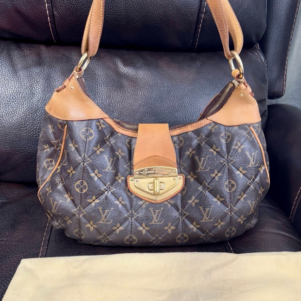 Louis Vuitton Brown Monogram Shoulder Bag etoile city MM